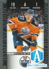 2019-20 TIM HORTONS CONNOR McDAVID GAME DAY ACTION #HGD-1